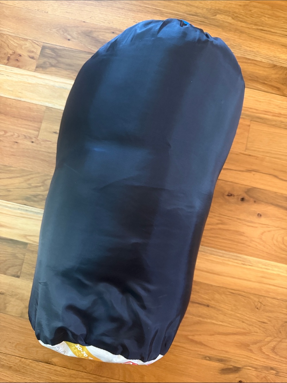 Coleman 2-N-1 30-70°F Sleeping Bag 84x39 Blue Gray Pillow Regular Camping